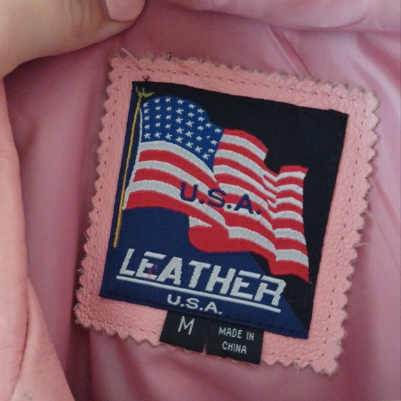 Pink Leather Jacket - Picture 2 of 3